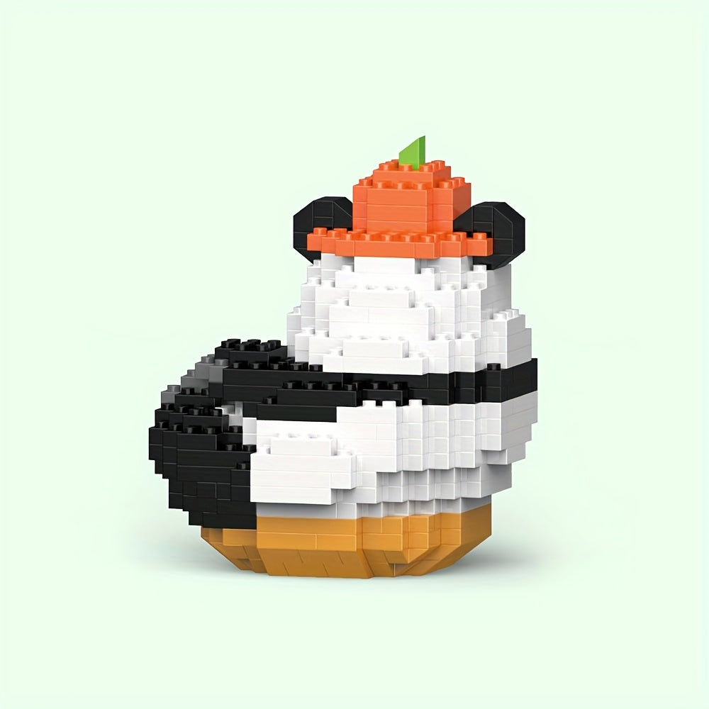 Panda Pumpkin Hat Building Blocks Toy