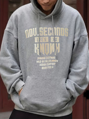 Men's Letters Print Hoodie Spring Fall Sweatshirt