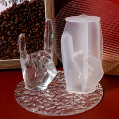 Large Rock Gesture Silicone Mold for Resin Ring Holder Candle Making