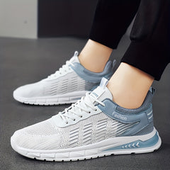 Men's Lace up Sneakers Odor Resistant Athletic Shoes
