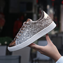 Women's Colorful Skateboard Sports Shoes Sequin Board Casual Outdoor Shoes