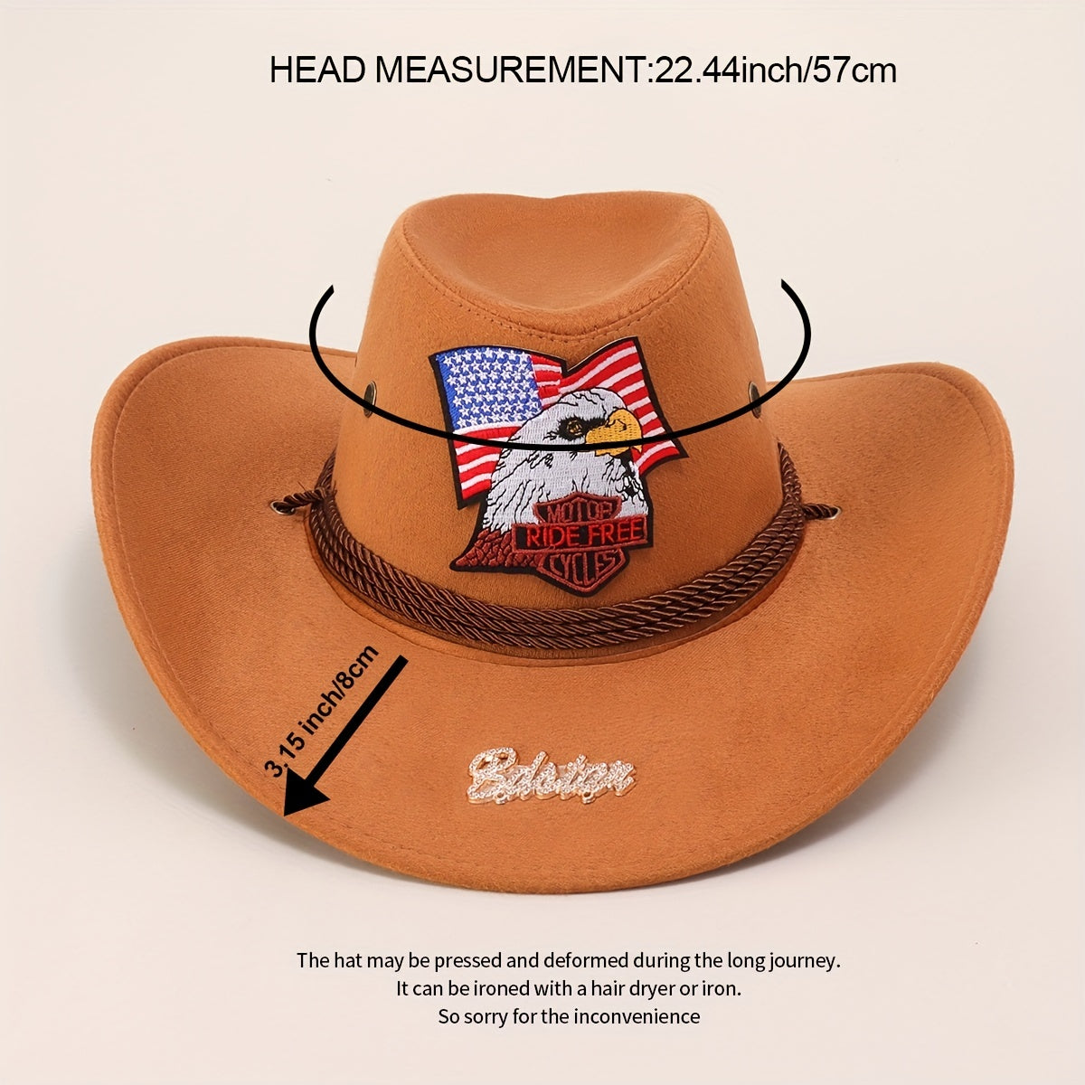 Vintage Western Cowboy Hat Unisex Sun Hat Men's Women's Knight Top Hat