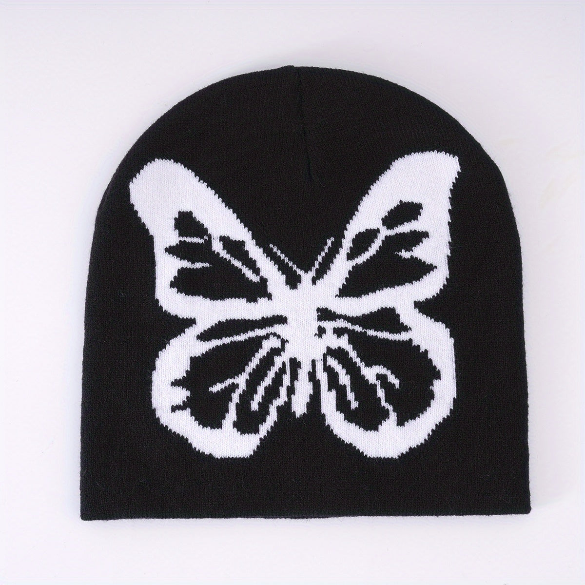 Butterfly Jacquard Woolen Beanie Hat Unisex