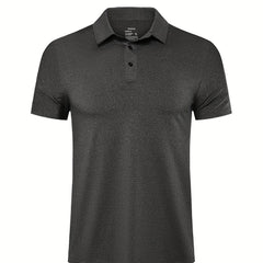 Men's Solid Quick drying Moisture Wicking Short Sleeve Shirt