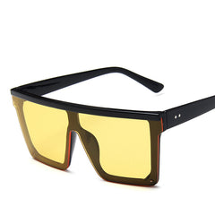 Oversized Squared Sun Glasses Female Big Frame Shades Unisex
