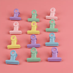 2pcs Candy Metal Small Clip Macaroon Small Book Clip