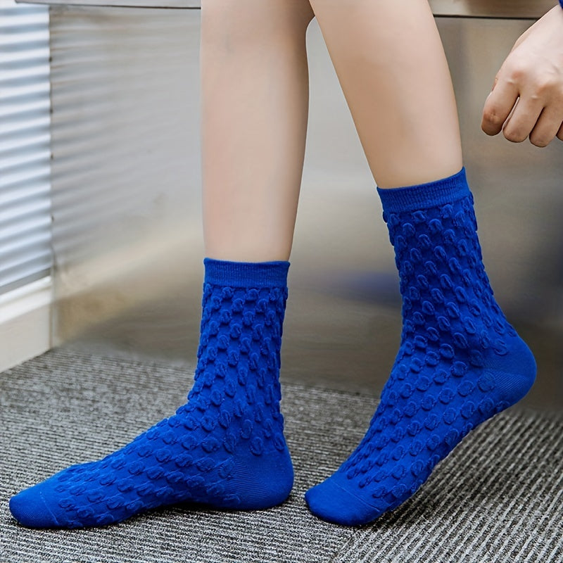 9 Pairs Crew Socks Breathable Mid Tube Women's Stockings