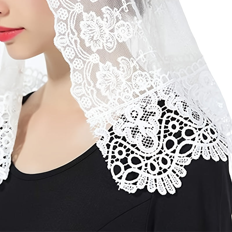 Floral Lace Mantilla Shawls for Women - Romantic & Bridal Veils