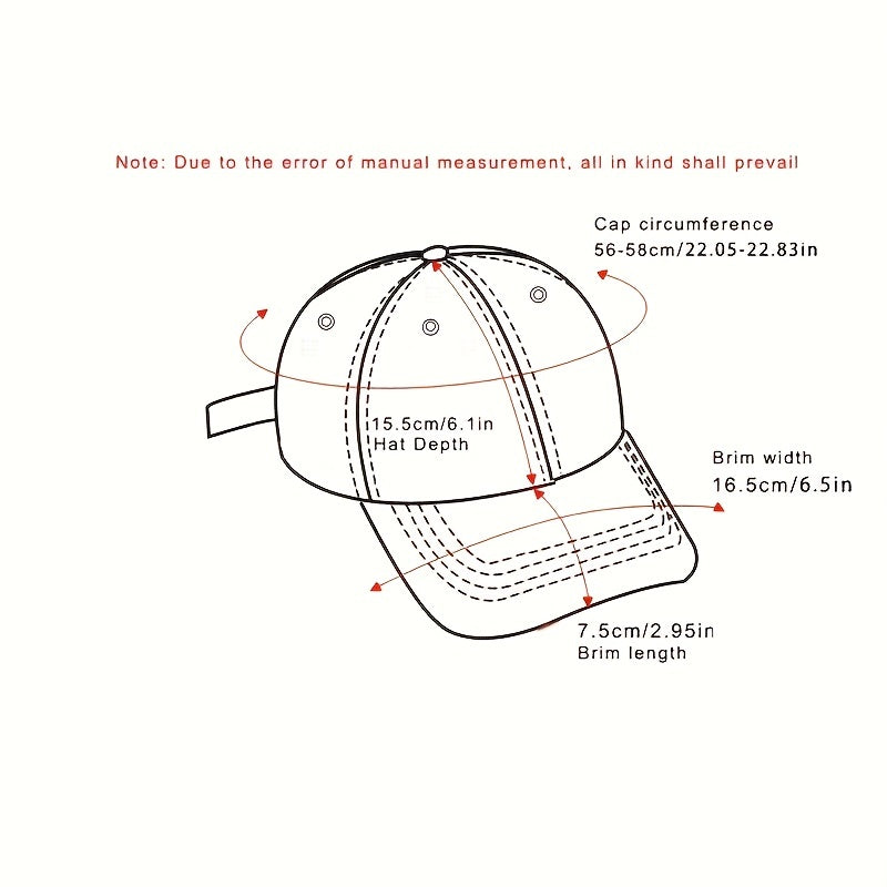 Hipster Letter Baseball Cap Wide Eaves Sun Protection Cap
