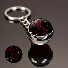 Luminous Starry Sky Keychain with Time Stone Glass Ball