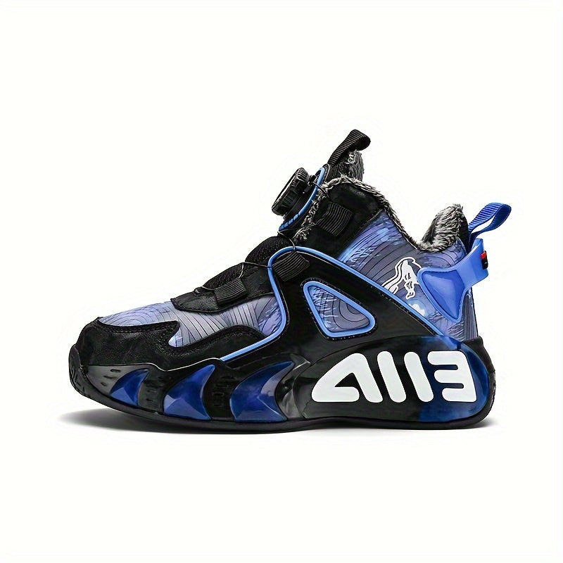 Girl's Block Basketball Shoes Breathable Non Slip Sneakers