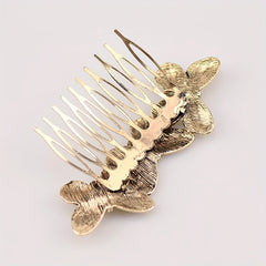 Bronze Butterfly Hair Comb Vintage Barrette Hair Accessories