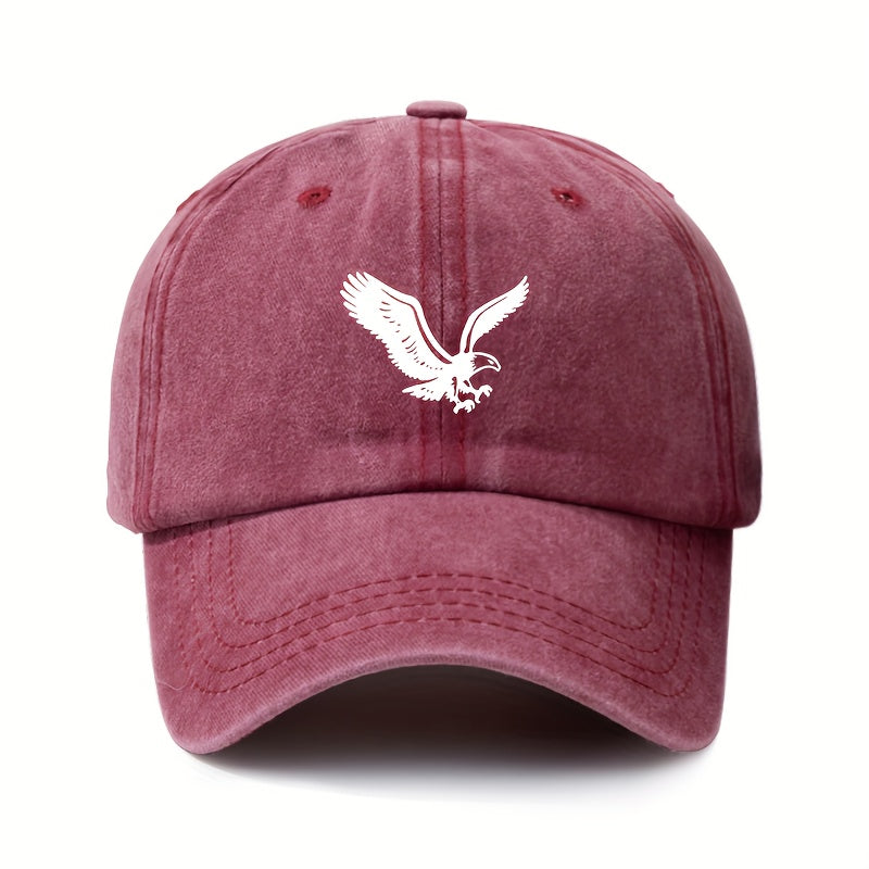 Unisex Eagle Printed Retro Baseball Cap Adjustable Sunscreen Hat