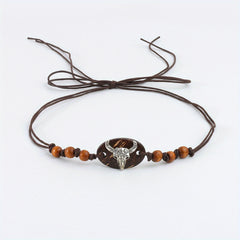 Retro Literary Style Hat Circle Beads String Ornament