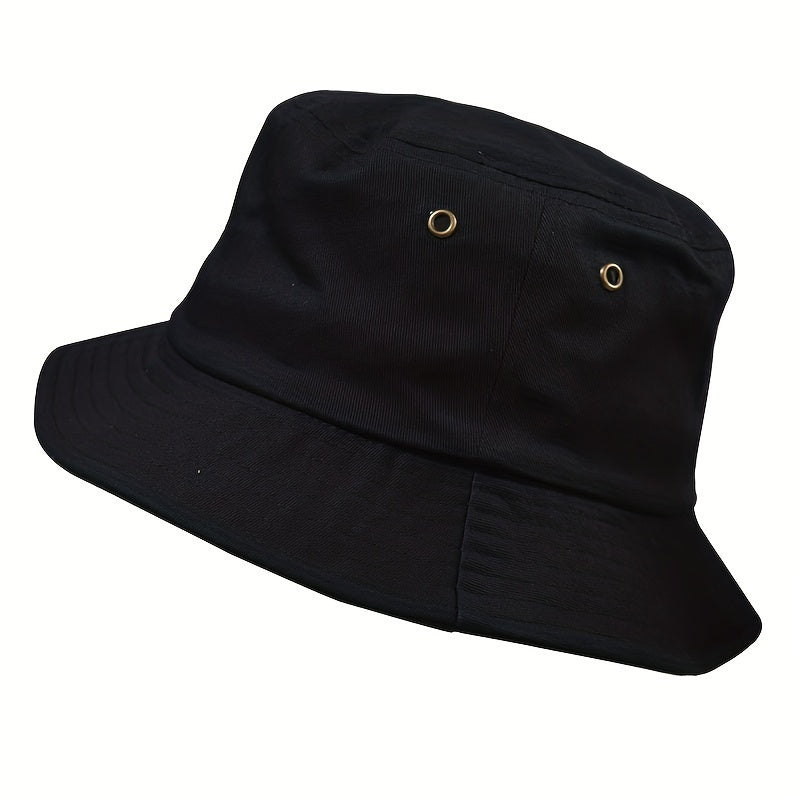 Unisex Cotton Bucket Hat Lightweight Sunshade Cap