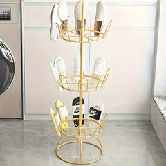 Rotating Shoe Drying Rack for Balcony Sunbathing