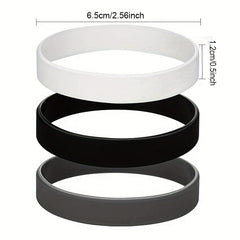 9-pc Durable Silicone Bracelet for Sports Fans - Stylish, Comfortable Wristband