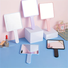 Square Hand Mirror Portable Makeup Vanity Mirror for Girls Women Gift