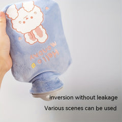 Plush Cover Hot Water Bag Thickened Hand Warmer