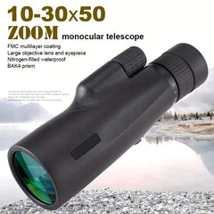 30x50 Zoom Monocular Bifocal Prism Compact Lightweight Pocket Monocular