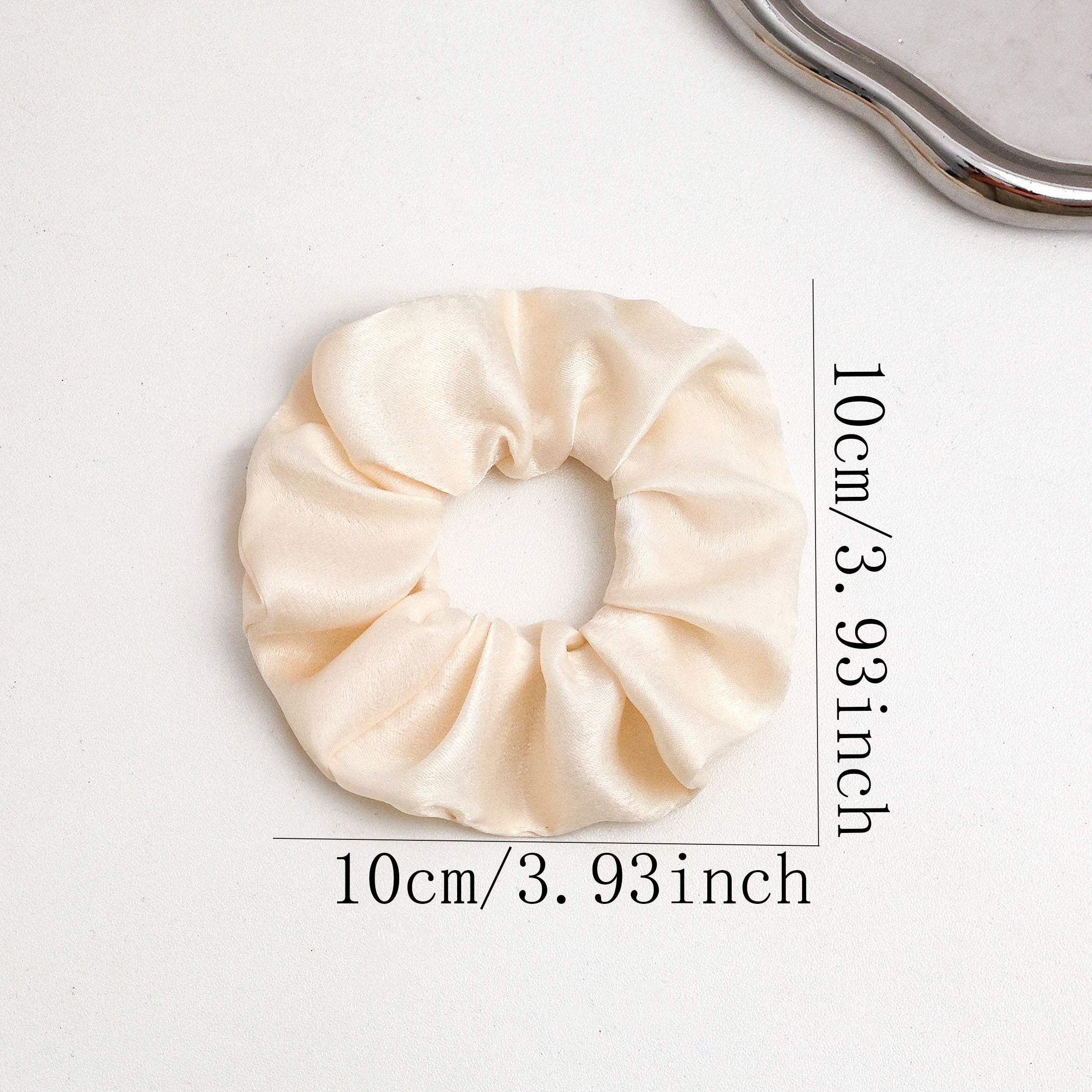 5pcs Satin Hair Tie Large Scrunchie Ponytail Hair Rope Solid Hair Accessories