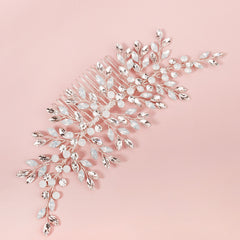 Pearl Bridal Comb Floral Wedding Comb Bridal Hair Comb Wedding Hair Accessory