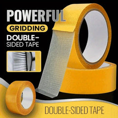 Fabric Double Sided Adhesive Grid Tape Yellow Strong Carpet Tape