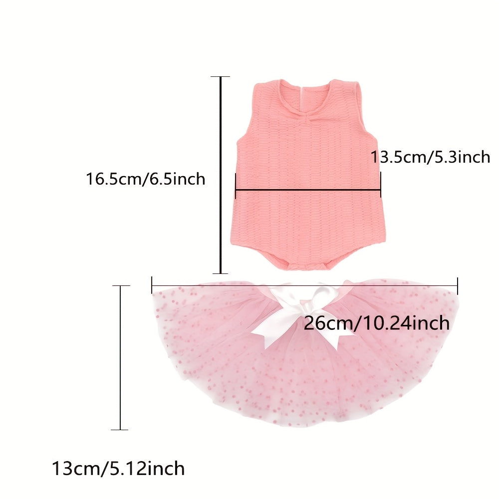 Pink Polka Dot Doll Outfit for 17 inch Dolls