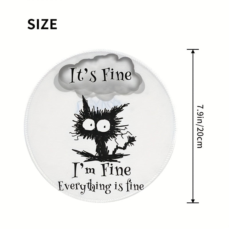 Cute Kitten Pattern Mouse Pad - Non-slip Office Gaming Pad