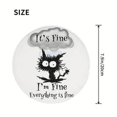 Cute Kitten Pattern Mouse Pad - Non-slip Office Gaming Pad