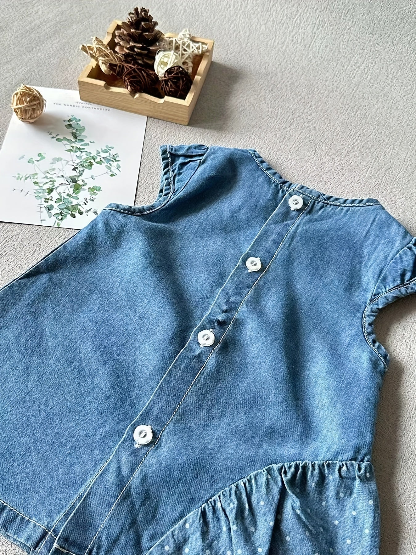 Baby Cotton Sleeveless Denim Dress For Your Pretty Girl