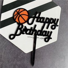 Basketball Birthday Cake Topper - Perfect Party Decoration