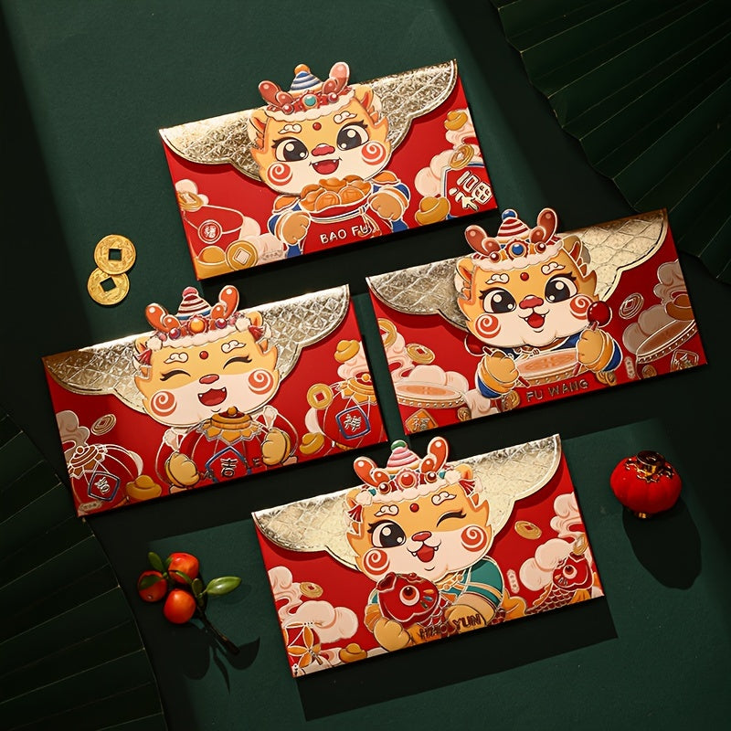 Dragon Year Spring Cartoon Stamping Bag Red Envelope Pendant