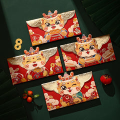 Dragon Year Spring Cartoon Stamping Bag Red Envelope Pendant