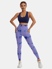 Tie Dye Quick Dry Yoga Pants High Stretch Butt Lifting Leggings