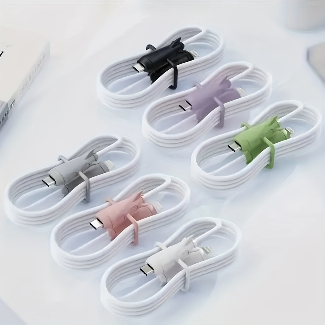 2 Pcs Data Cable Protective Cases: Keep Your Mobile Phone Cable Safe & Stylish