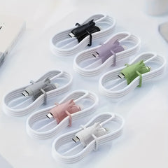 2 Pcs Data Cable Protective Cases: Keep Your Mobile Phone Cable Safe & Stylish