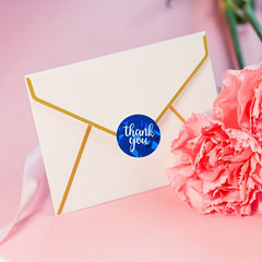 500 Laser Thank You Sticker Gift Wedding Baking Packaging Decorative