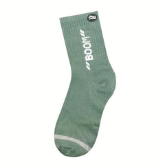 5 Pairs Letter Print Sports Socks for Women & Men