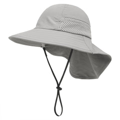Girls Casual UV Protection Hat Wide Brim Adjustable Hat