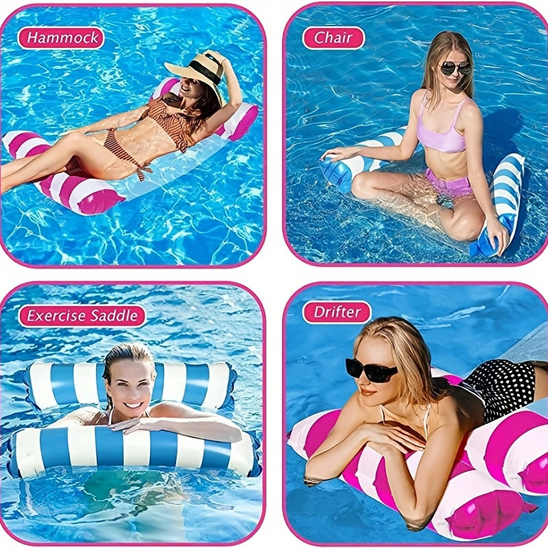 4-in-1 Inflatable Pool Float Hammock for Adults and Kids
