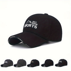 Letter Embroidered Winter Baseball Cap Middle aged And Elderly Cap Outdoor Cap