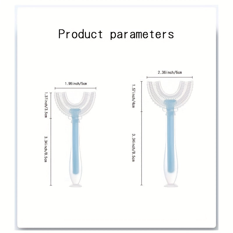 Kids Food Soft Silicone U-shaped Toothbrush