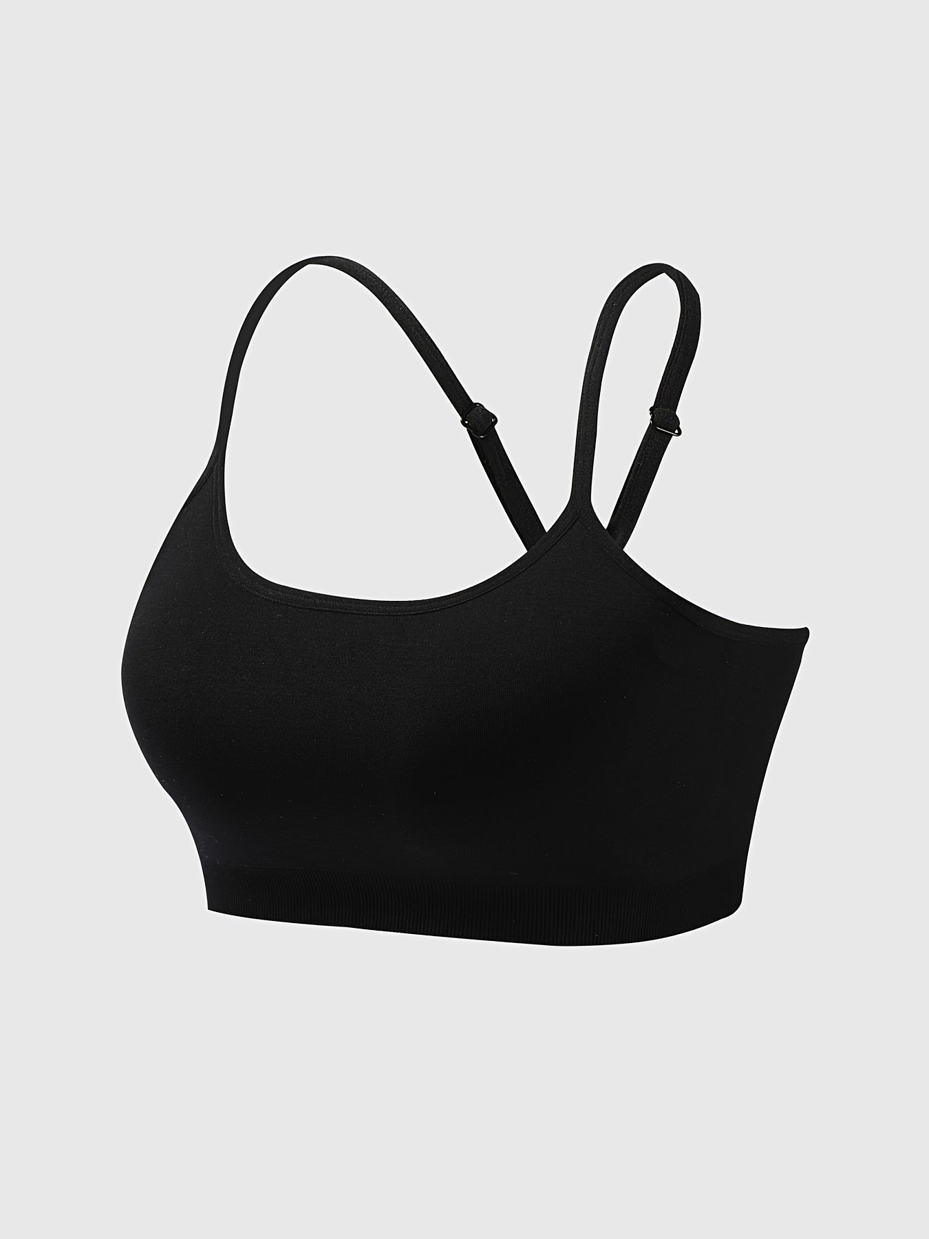 Women's Spaghetti Strap Sports Bra Cross Back Yoga Fitness Workout Top