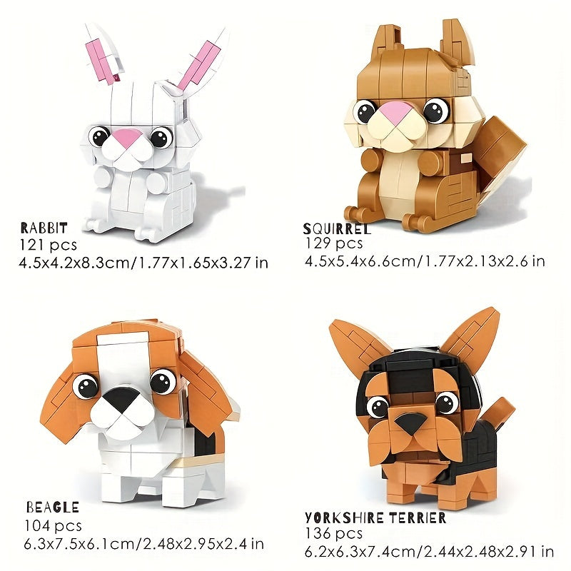 Mini Animal Building Blocks - Compatible with Multiple Scenes