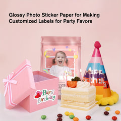 Koala Glossy Sticker Paper 8.5x11 Inch 50 Sheets