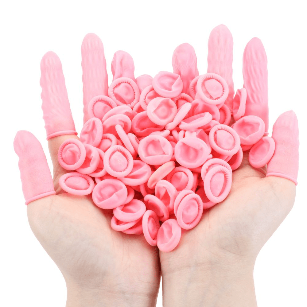 100g Disposable Non-slip Finger Cover Fingertips Protector Gloves