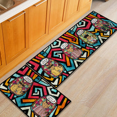 Soft Kitchen Rug Set Waterproof Non Slip Runner Bedside Carpet