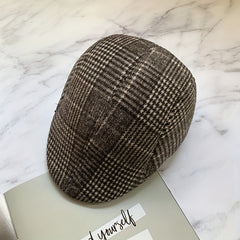 Outdoor Retro Casual Plaid Beret For Men