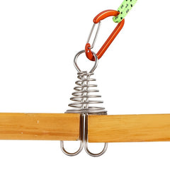 Octopus Deck Nail & Carabiner Adjustable Anchor Pegs for Camping Tent